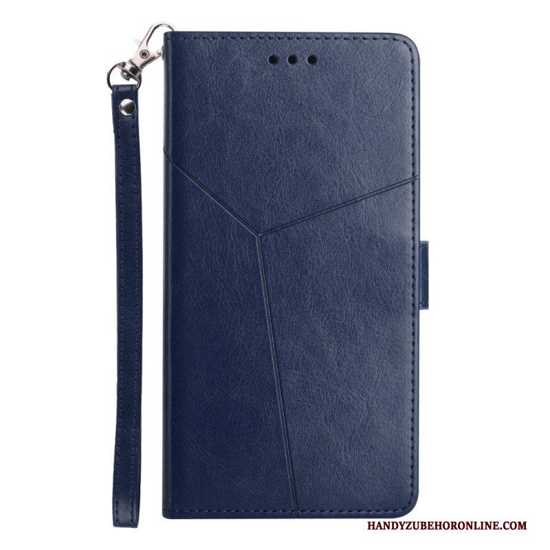 Folio-hoesje voor Samsung Galaxy M12 / A12 Stijl Leer Geo Y Design