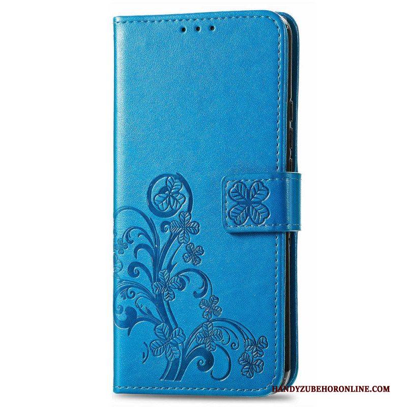 Folio-hoesje voor Samsung Galaxy M13 Bloemen Met Riem