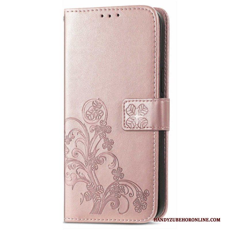 Folio-hoesje voor Samsung Galaxy M13 Bloemen Met Riem