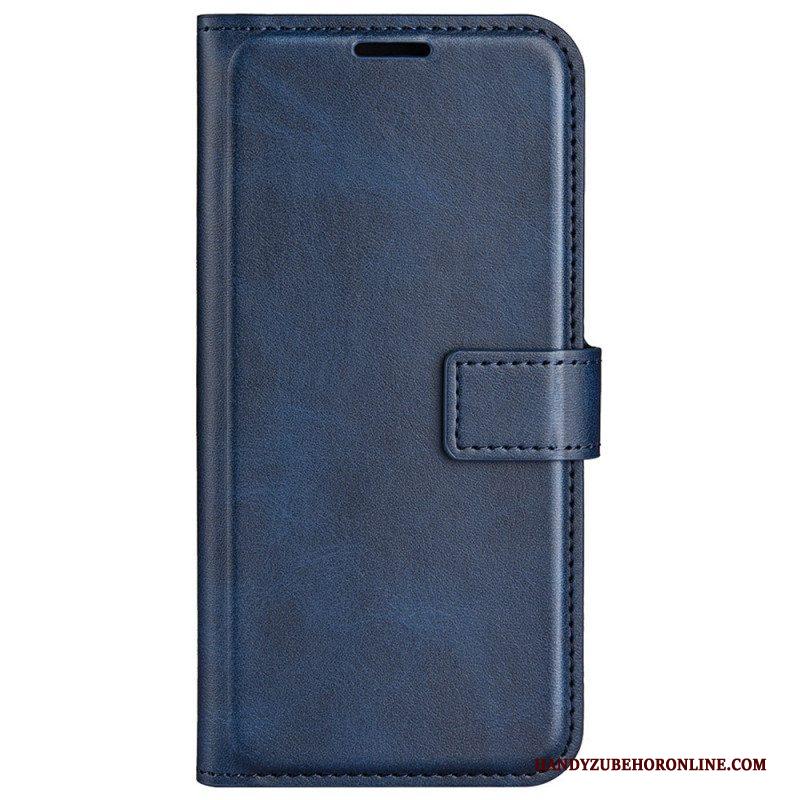 Folio-hoesje voor Samsung Galaxy M13 Slank Leereffect