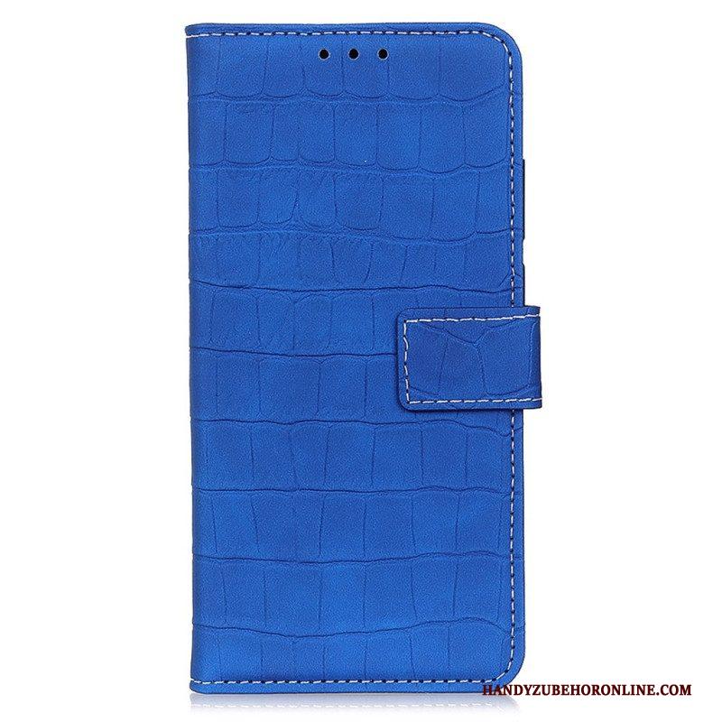 Folio-hoesje voor Samsung Galaxy M33 5G Krokodillenhuid-effect