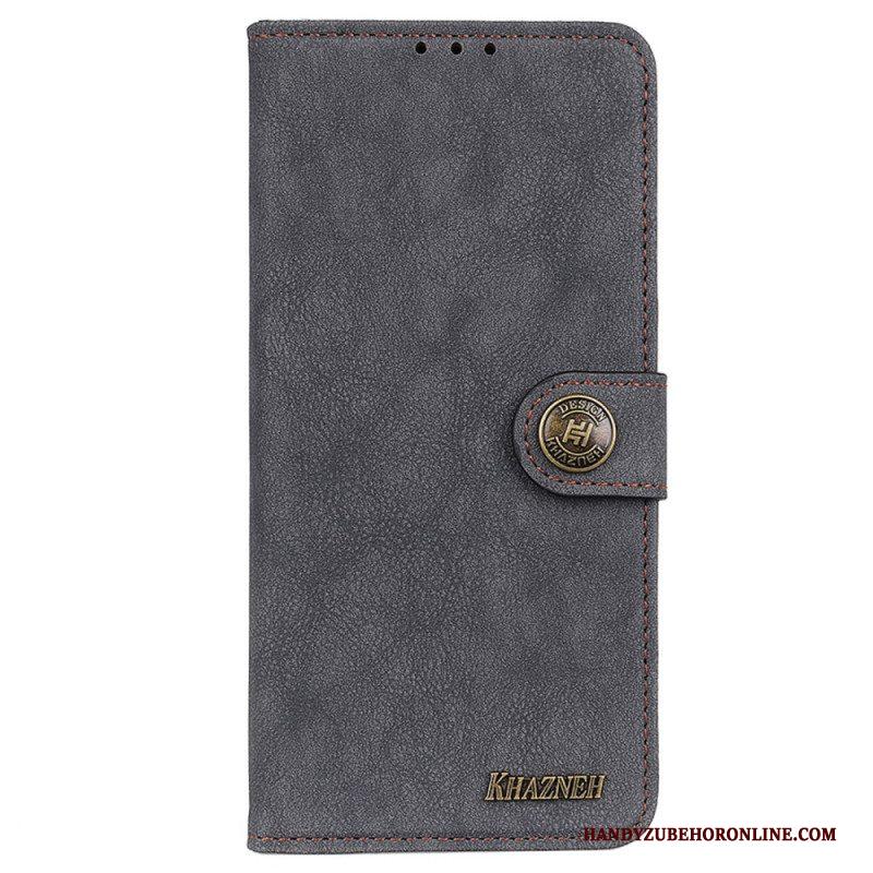 Folio-hoesje voor Samsung Galaxy M52 5G Khazneh Retro Splitleer