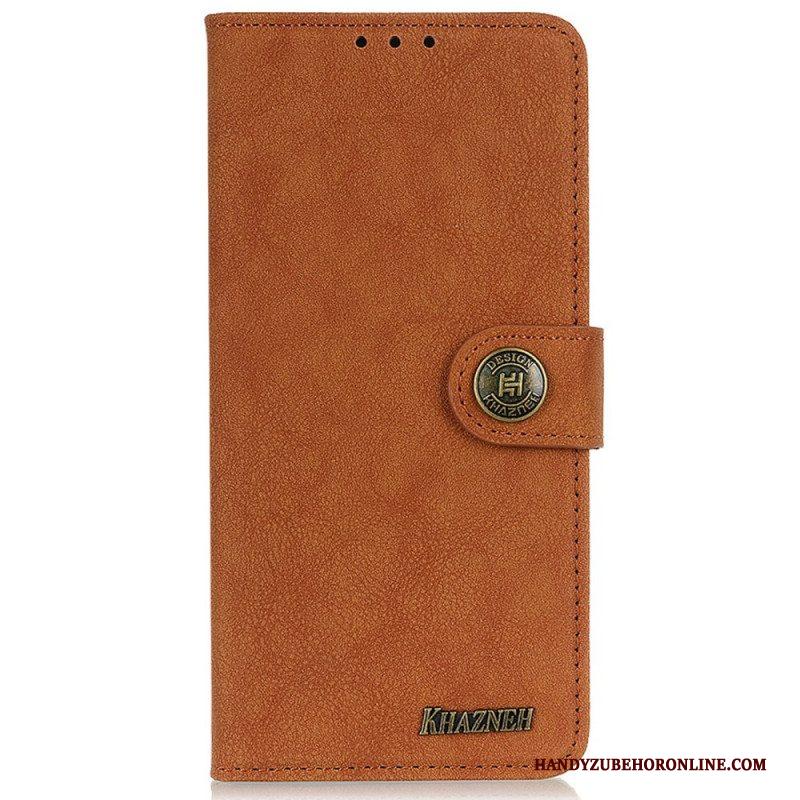 Folio-hoesje voor Samsung Galaxy M52 5G Khazneh Retro Splitleer