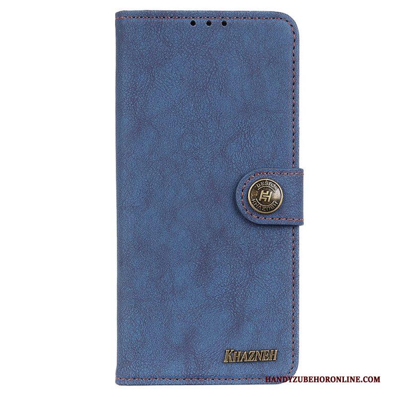 Folio-hoesje voor Samsung Galaxy M52 5G Khazneh Retro Splitleer