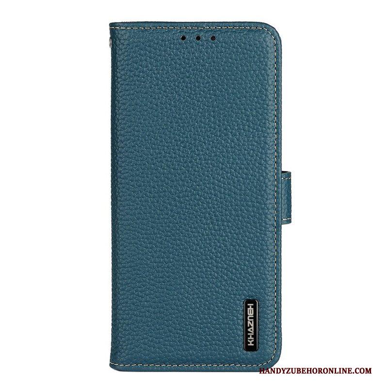 Folio-hoesje voor Samsung Galaxy M53 5G Khazneh Lychee Leer