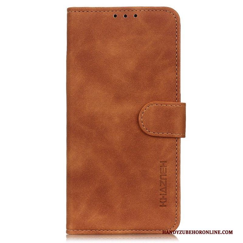 Folio-hoesje voor Samsung Galaxy M53 5G Khazneh Vintage Leereffect