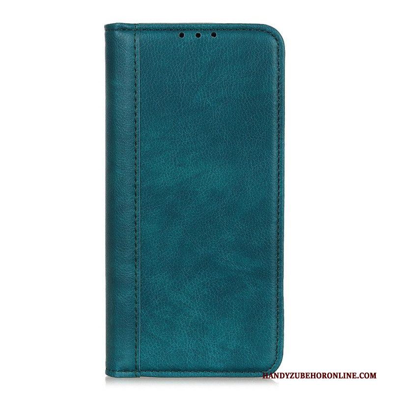Folio-hoesje voor Samsung Galaxy M53 5G Litchi Splitleer