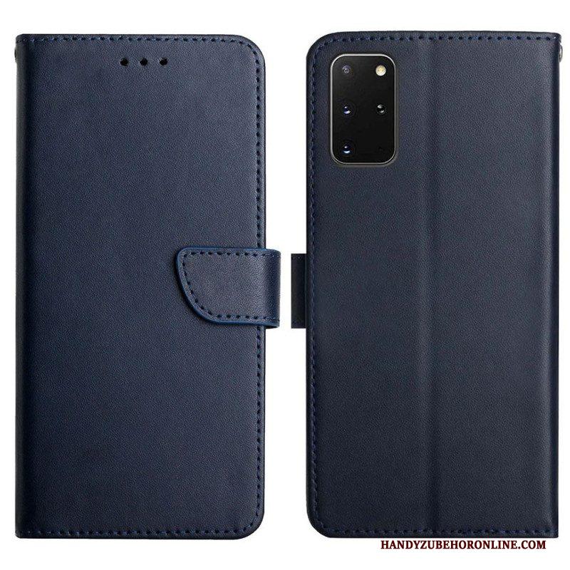 Folio-hoesje voor Samsung Galaxy S20 Plus / S20 Plus 5G Echt Nappaleer