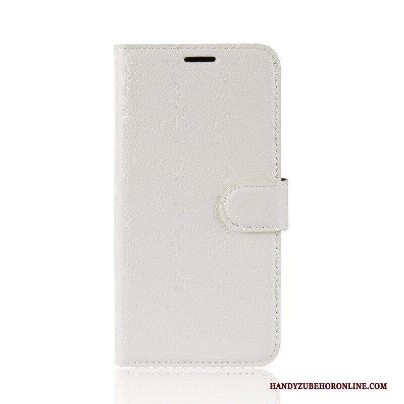 Folio-hoesje voor Samsung Galaxy S20 Plus / S20 Plus 5G Klassiek Lychee Kunstleer