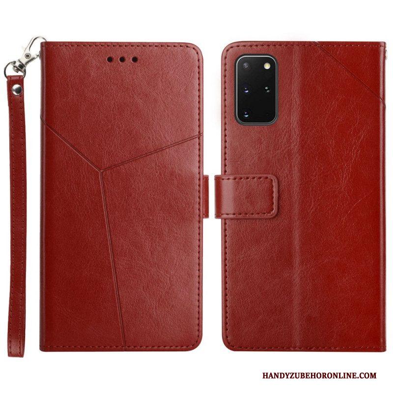 Folio-hoesje voor Samsung Galaxy S20 Plus / S20 Plus 5G Stijl Leer Geo Y Design