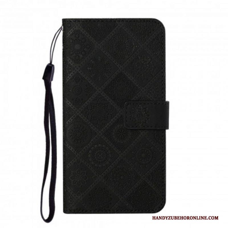 Folio-hoesje voor Samsung Galaxy S21 5G Tapijt Patroon