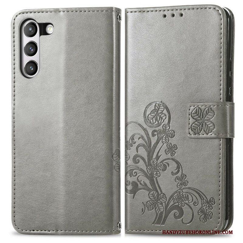 Folio-hoesje voor Samsung Galaxy S21 FE Abstracte Bloemen