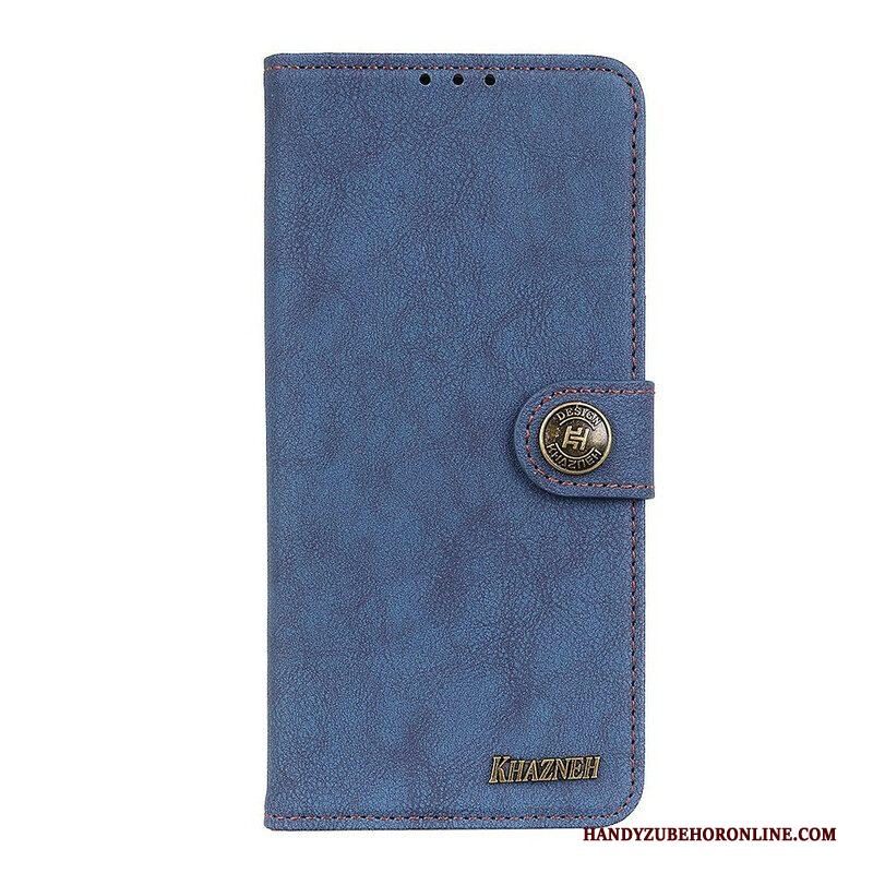 Folio-hoesje voor Samsung Galaxy S21 FE Khazneh Retro Splitleer