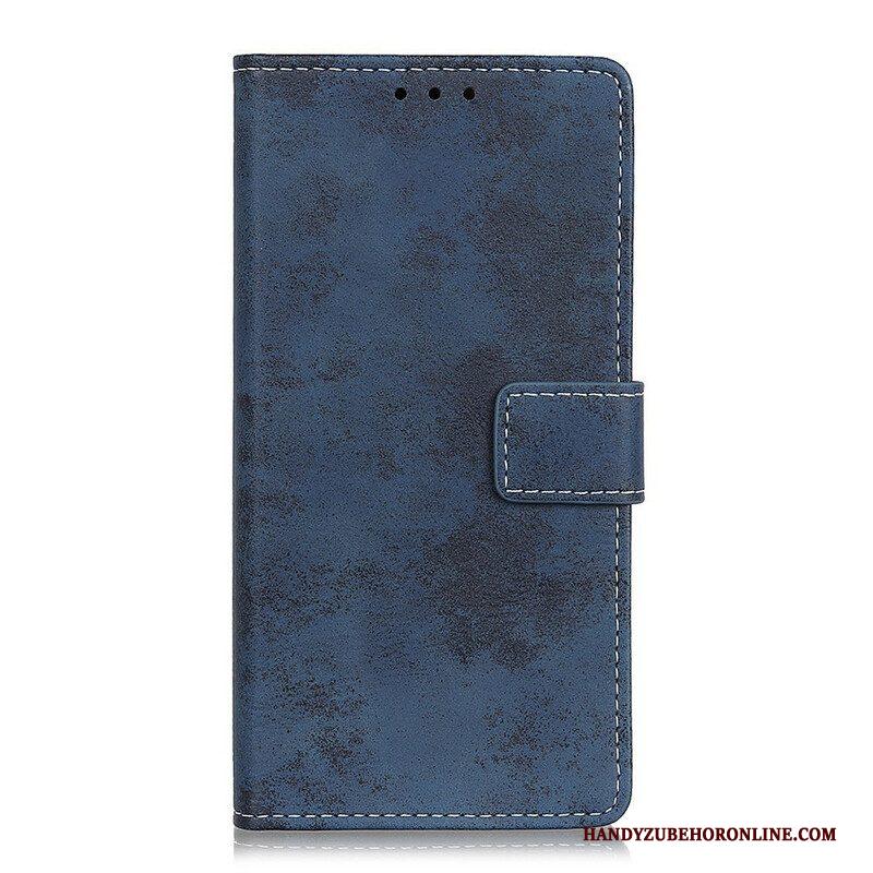 Folio-hoesje voor Samsung Galaxy S21 FE Vintage Leereffect