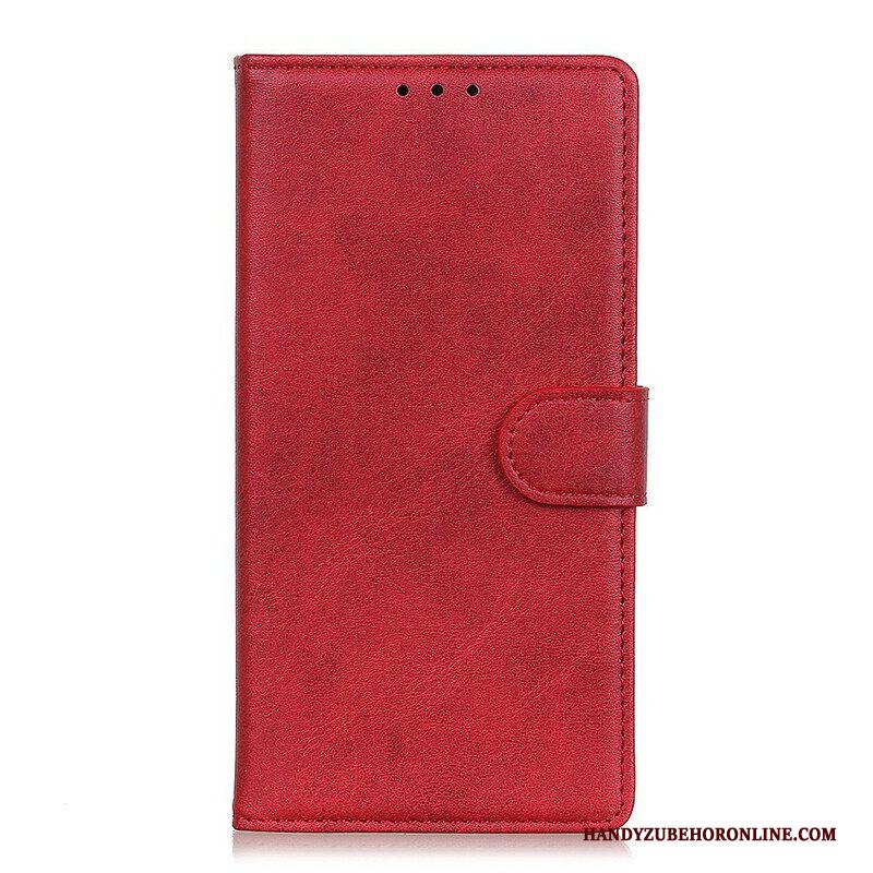 Folio-hoesje voor Samsung Galaxy S21 Plus 5G Retro Mat Leereffect