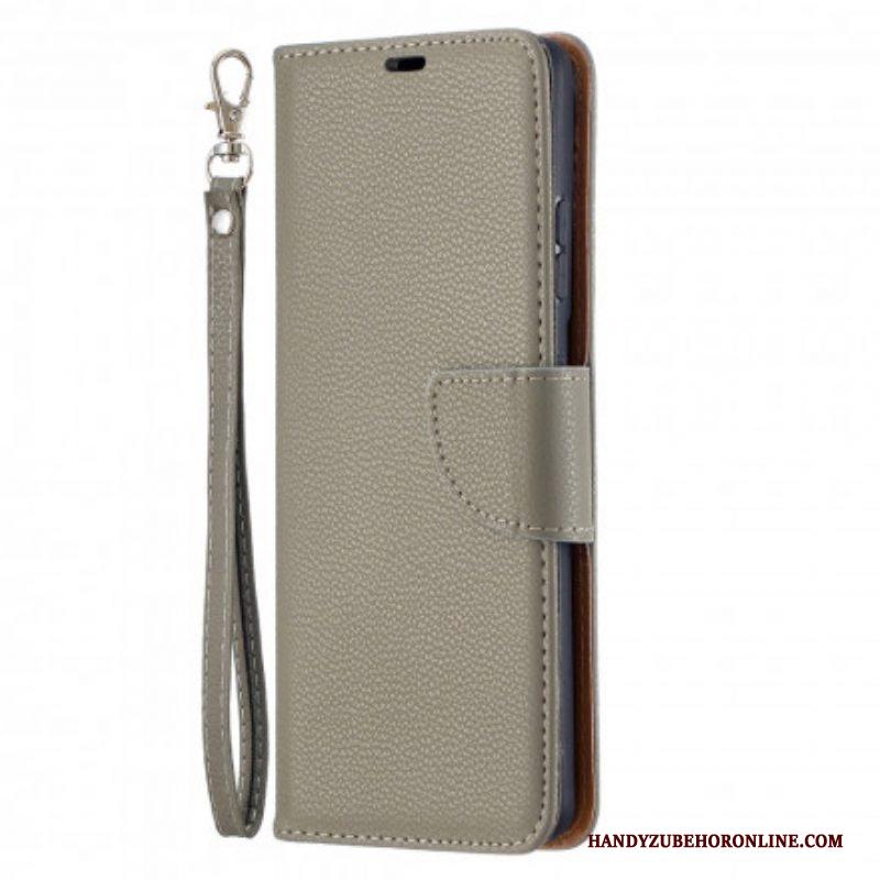 Folio-hoesje voor Samsung Galaxy S21 Ultra 5G Flip Case Lychee Rabat Schuin