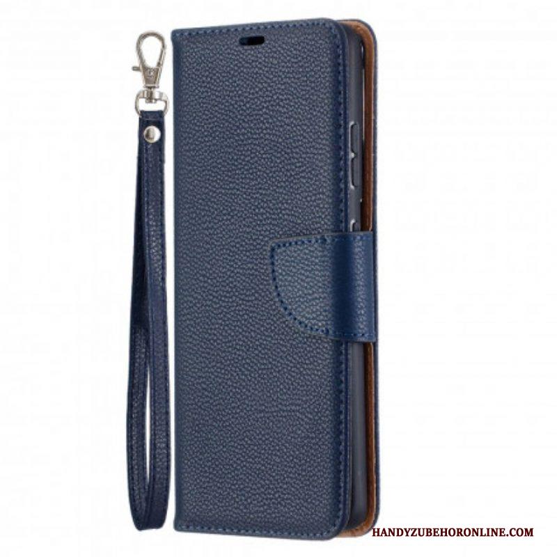 Folio-hoesje voor Samsung Galaxy S21 Ultra 5G Flip Case Lychee Rabat Schuin