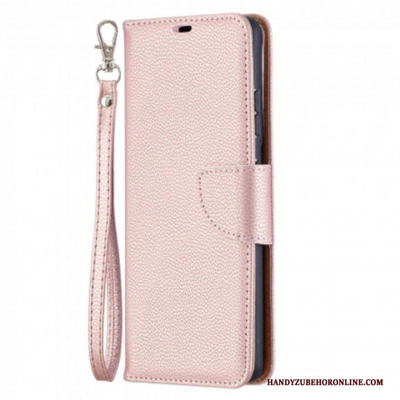 Folio-hoesje voor Samsung Galaxy S21 Ultra 5G Flip Case Lychee Rabat Schuin