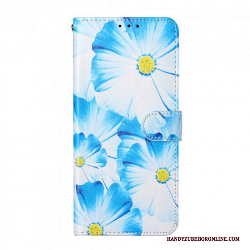 Folio-hoesje voor Samsung Galaxy S21 Ultra 5G Gekke Bloemen