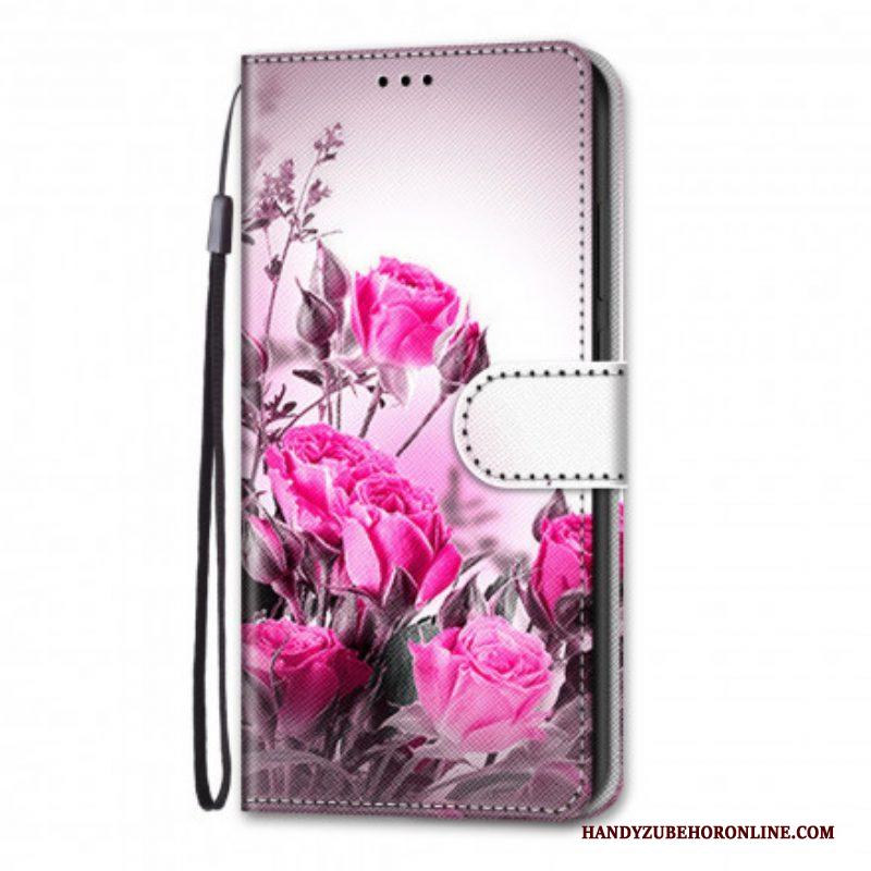 Folio-hoesje voor Samsung Galaxy S21 Ultra 5G Magische Bloemen