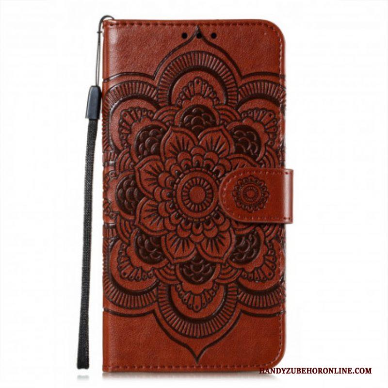 Folio-hoesje voor Samsung Galaxy S21 Ultra 5G Volledige Mandala