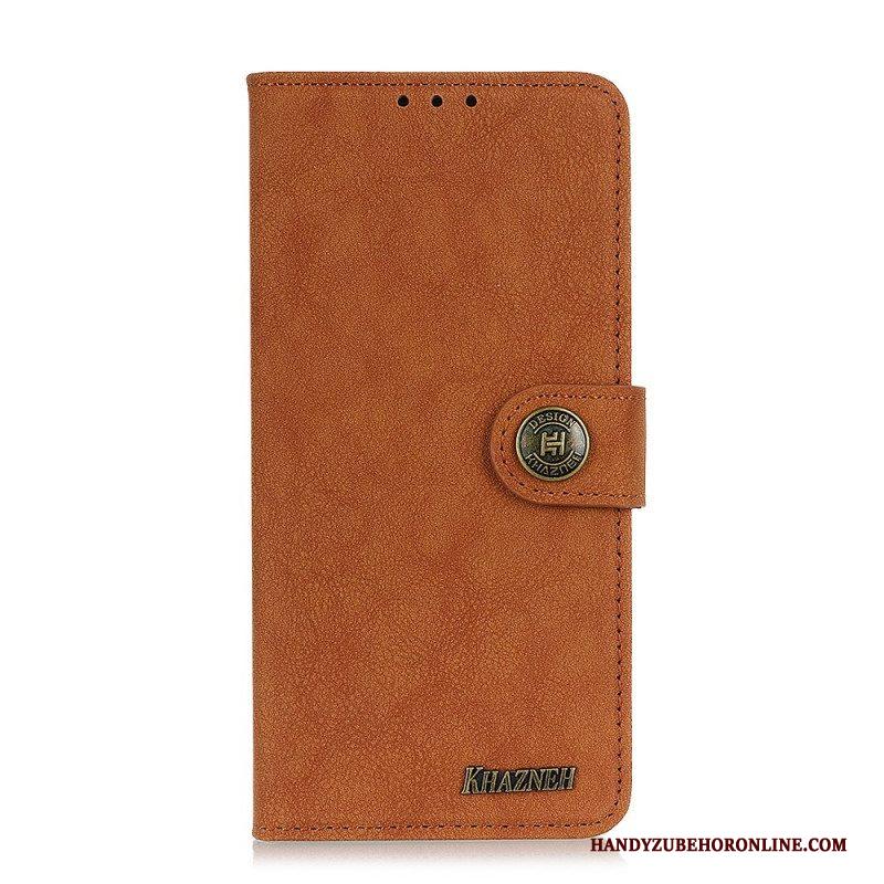 Folio-hoesje voor Samsung Galaxy S22 5G Khazneh Retro Splitleer