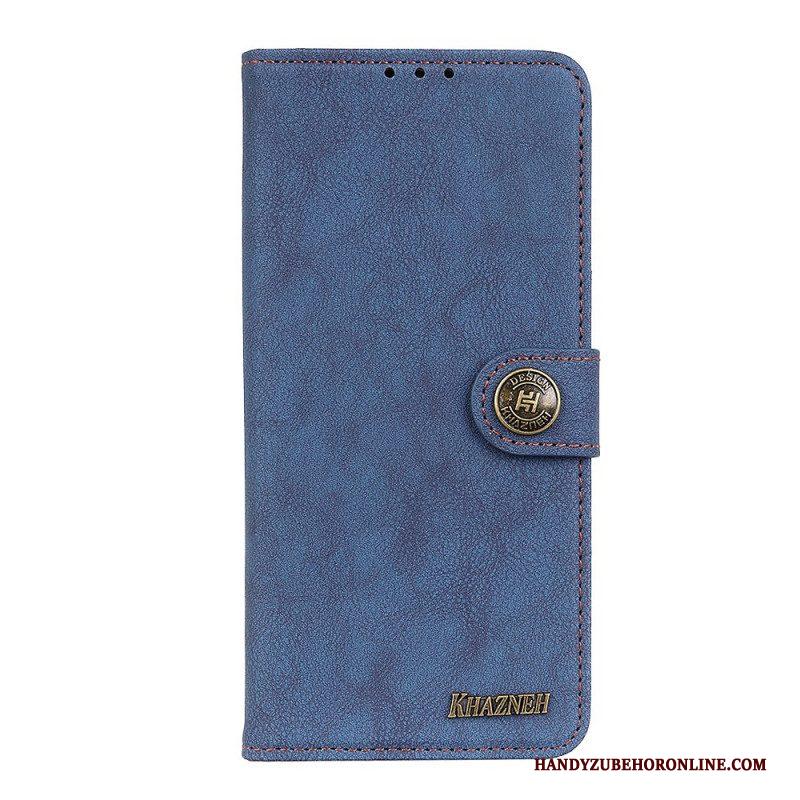 Folio-hoesje voor Samsung Galaxy S22 5G Khazneh Retro Splitleer