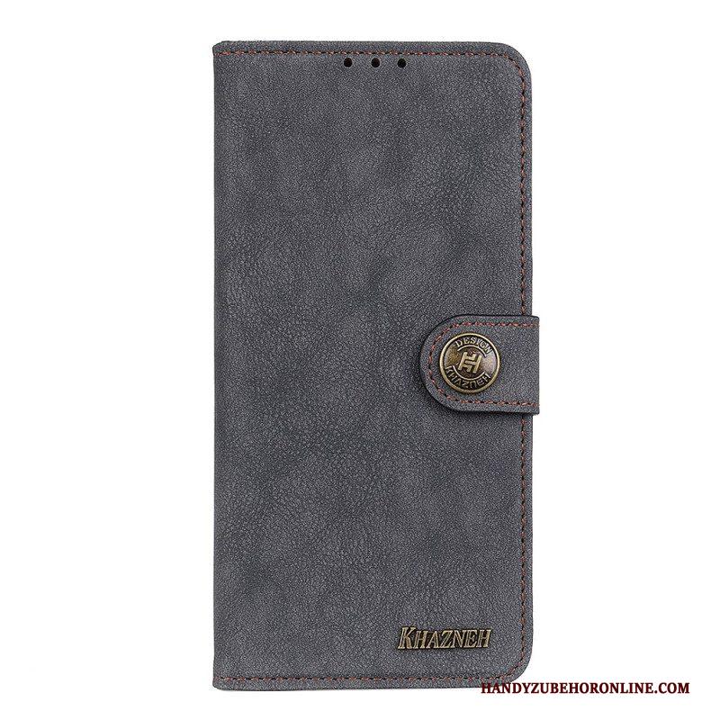 Folio-hoesje voor Samsung Galaxy S22 5G Khazneh Retro Splitleer