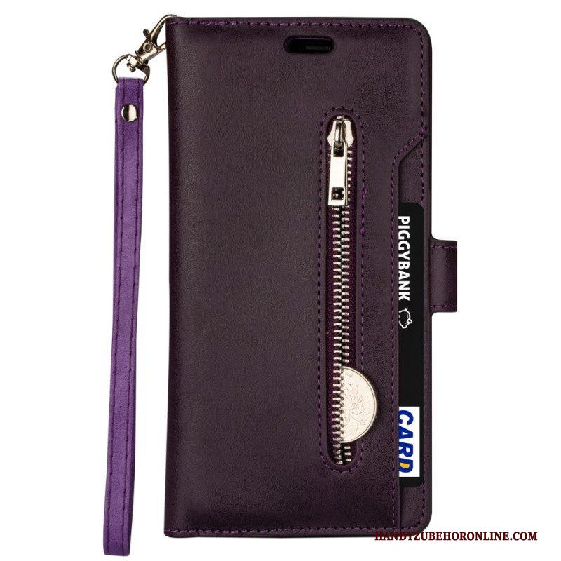 Folio-hoesje voor Samsung Galaxy S22 5G Portemonnee & Lanyard