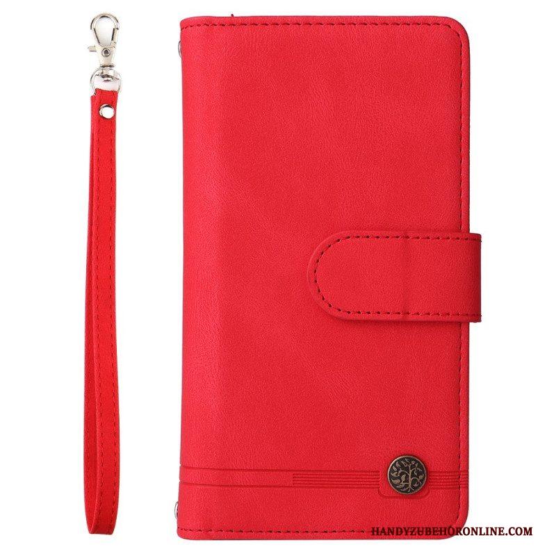 Folio-hoesje voor Samsung Galaxy S22 Ultra 5G Multifunctioneel Met Etui