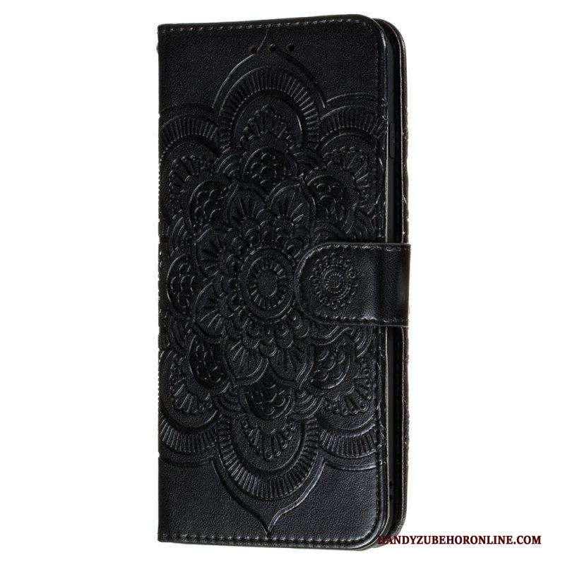 Folio-hoesje voor Samsung Galaxy S22 Ultra 5G Volledige Mandala