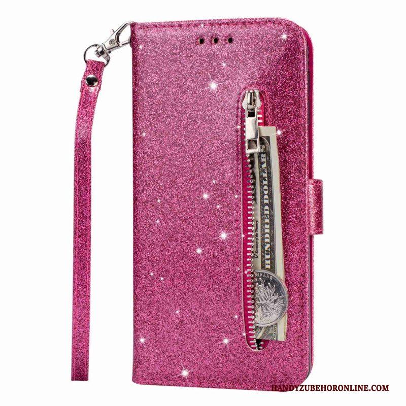 Folio-hoesje voor Samsung Galaxy S23 5G Glitter Portemonnee