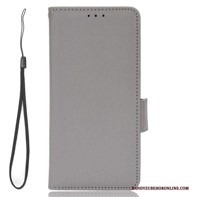 Folio-hoesje voor Samsung Galaxy S23 5G Ultradunne Dubbele Sluiting