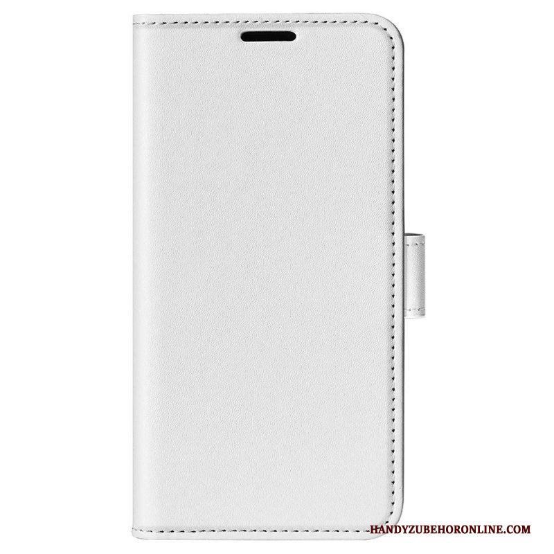 Folio-hoesje voor Samsung Galaxy S23 Ultra 5G Vintage Leereffect