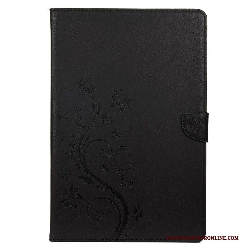 Folio-hoesje voor Samsung Galaxy Tab S8 Plus / Tab S7 Plus Bloemen Vlinders