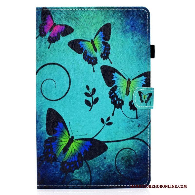 Folio-hoesje voor Samsung Galaxy Tab S8 / Tab S7 Unieke Vlinders