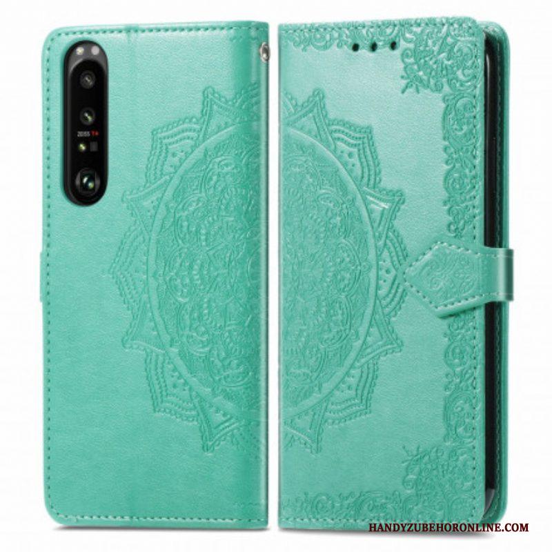 Folio-hoesje voor Sony Xperia 1 III Mandala Middeleeuwen