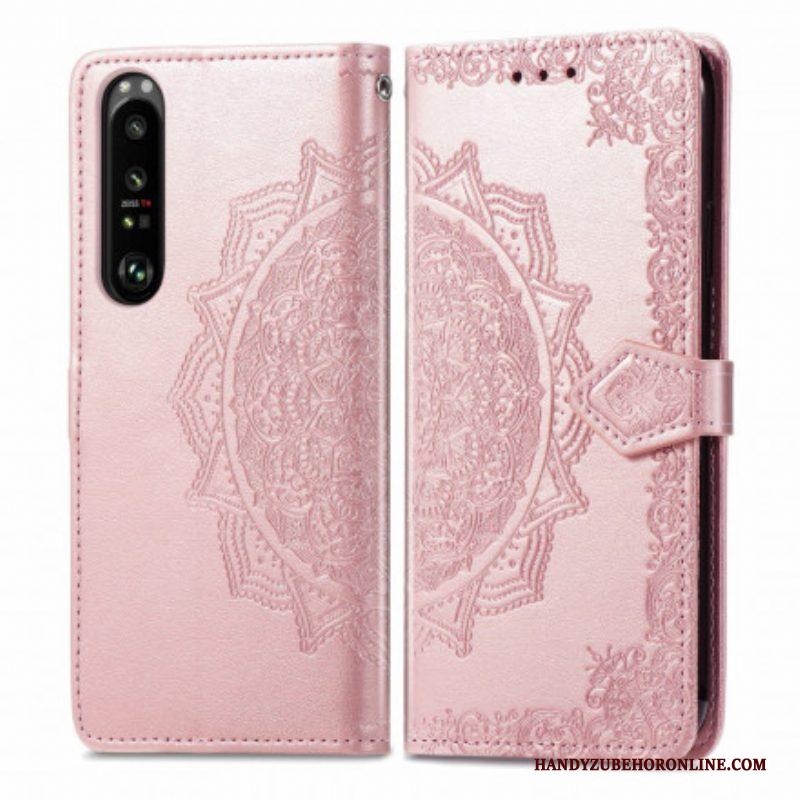 Folio-hoesje voor Sony Xperia 1 III Mandala Middeleeuwen