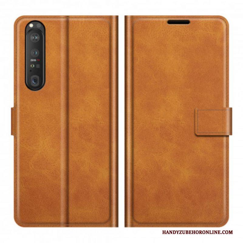 Folio-hoesje voor Sony Xperia 1 III Slank Extreem Leereffect