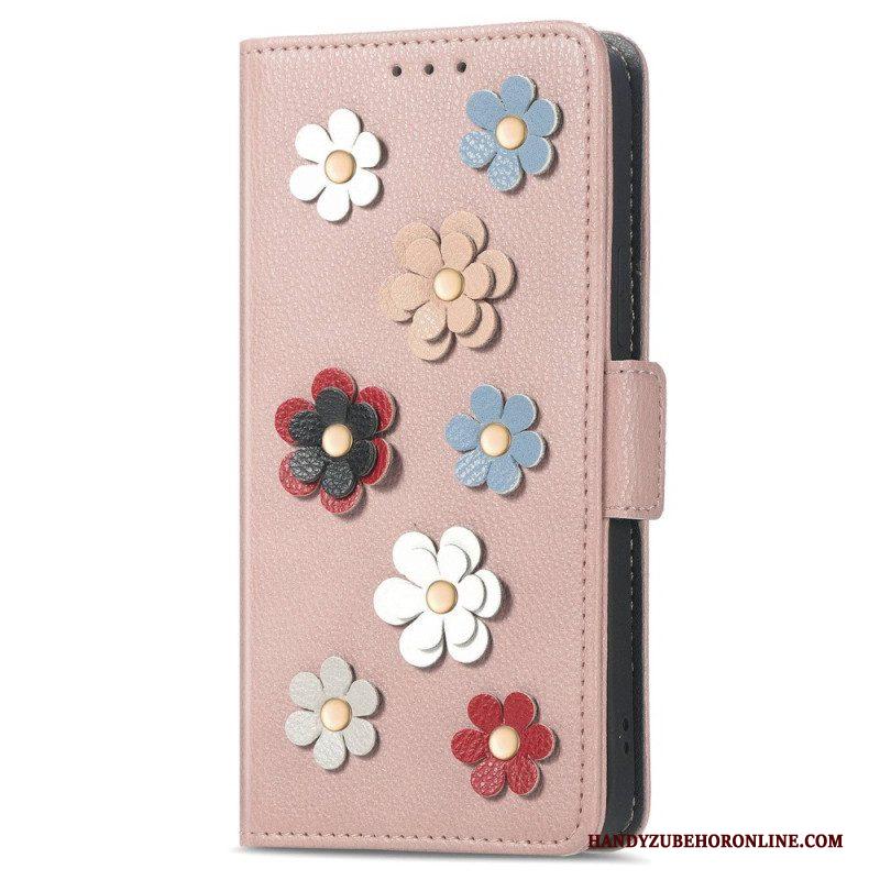 Folio-hoesje voor Sony Xperia 1 IV Decoratieve Bloemen