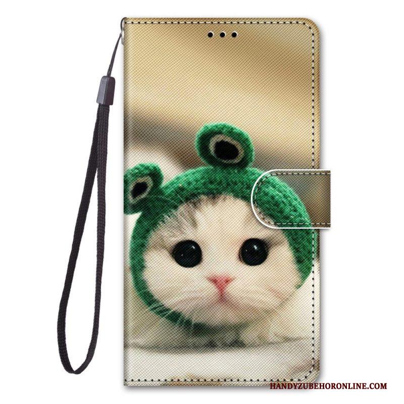 Folio-hoesje voor Xiaomi 12 / 12X Katten Met Lanyard