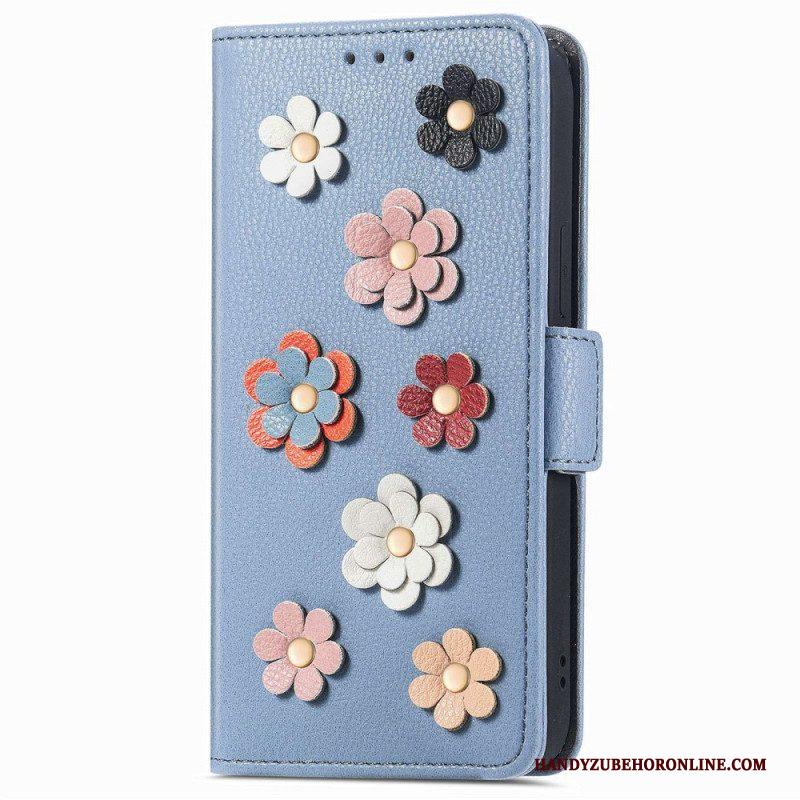 Folio-hoesje voor Xiaomi 12 Lite 3d Bloemen