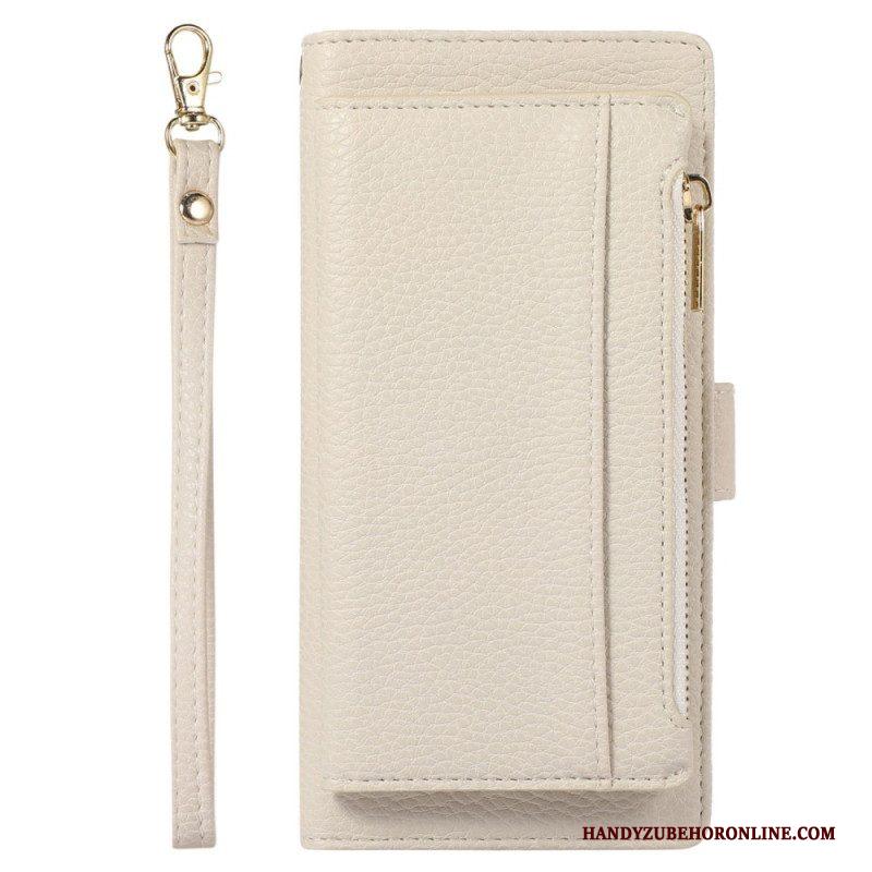 Folio-hoesje voor Xiaomi 12 Lite Portemonnee Leren Afneembare Portemonnee En Lanyard