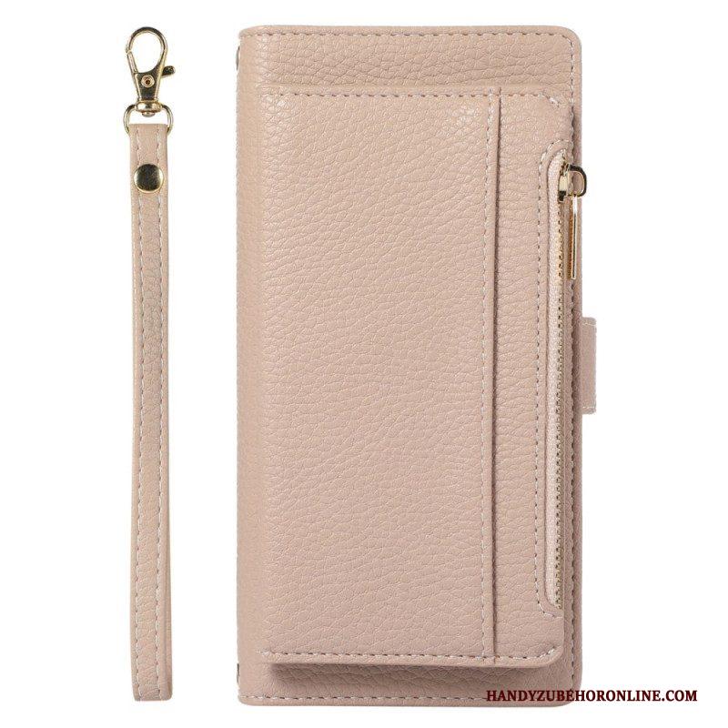 Folio-hoesje voor Xiaomi 12 Lite Portemonnee Leren Afneembare Portemonnee En Lanyard