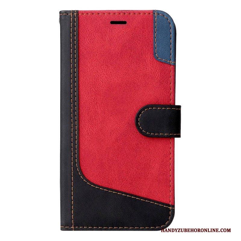 Folio-hoesje voor Xiaomi 12 Lite Tweekleurig Met Riem