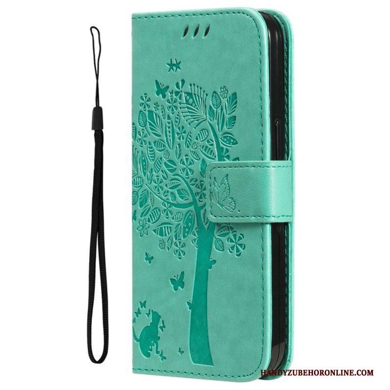 Folio-hoesje voor Xiaomi 12T / 12T Pro Kat Onder De Boom