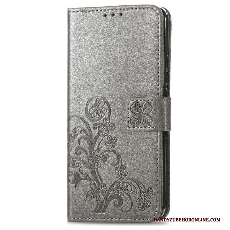 Folio-hoesje voor Xiaomi 12T / 12T Pro Met Ketting Bloemen Met Kleine Bandjes