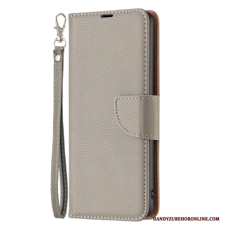 Folio-hoesje voor Xiaomi 13 Lite Lychee Schuine Sluiting