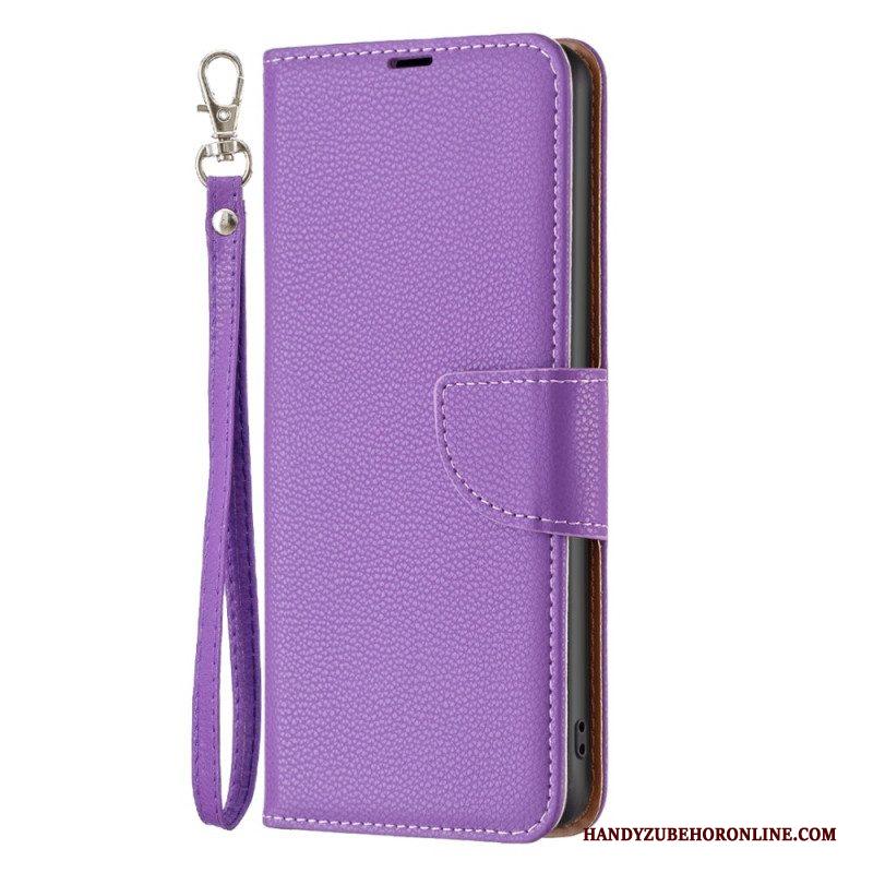 Folio-hoesje voor Xiaomi 13 Lite Lychee Schuine Sluiting