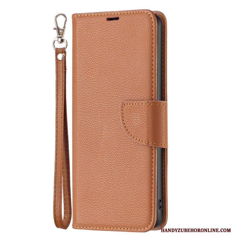 Folio-hoesje voor Xiaomi 13 Lite Lychee Schuine Sluiting